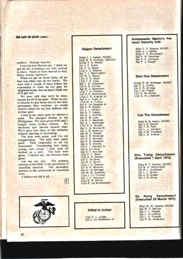 Letherneck Magazine Last to leave Viet Nam page 5