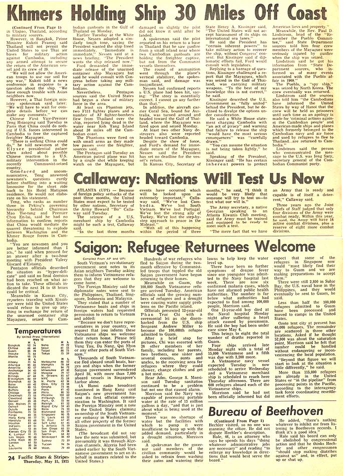 Stars and Strips May 15 1975 page 2 Marines on the way to Thailand